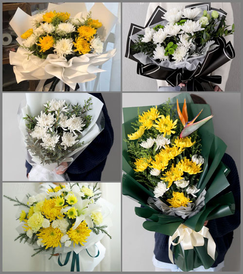 辽宁盘锦盘山县胡家镇白事花束代送